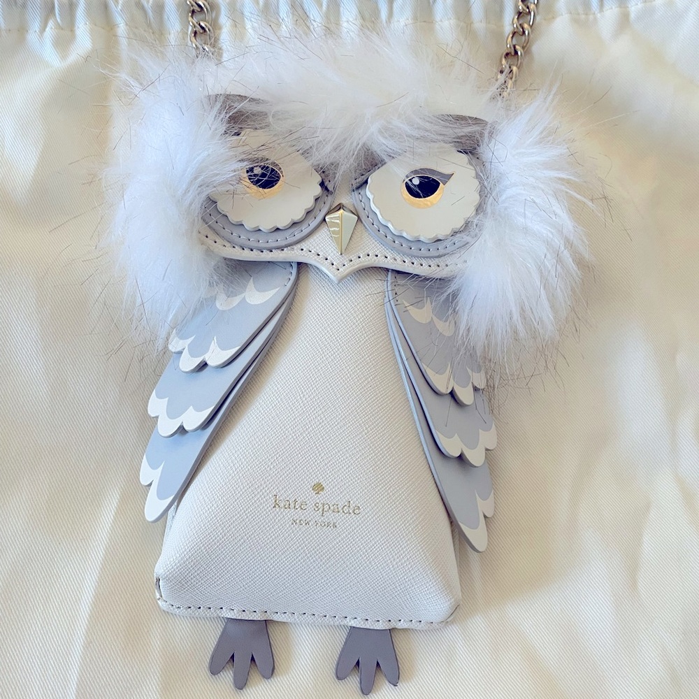 Kate Spade Stary Night Snow Owl Phone Crossbody